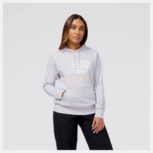 New Balance NB Essentials Pullover Hoodie T-shirt Dam Grå Lila | NB657QAK