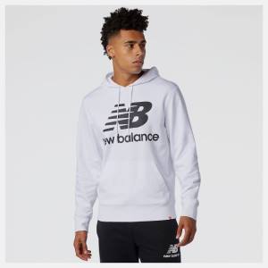 New Balance NB Essentials Pullover Hoodie Herr Vita | NB984DNJ