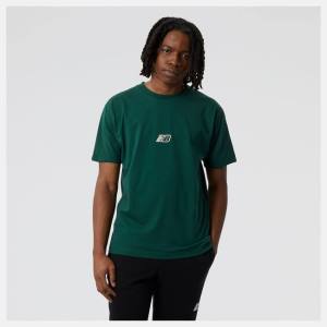 New Balance NB Essentials Tryck Korta Sleeve 2 T-shirt Herr Gröna | NB502FEX