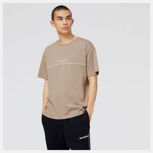 New Balance NB Essentials Tryck Tee T-shirt Herr Ljusbruna | NB104OTY