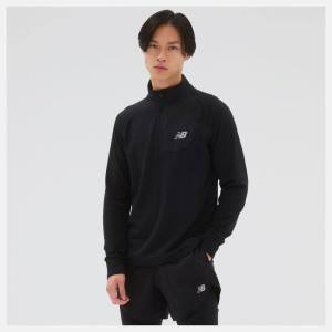 New Balance NB Heat Grid Half Zip T-shirt Herr Svarta | NB102FCR