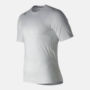 New Balance NB Korta Sleeve Baselayer T-shirt Herr Vita | NB249XJN