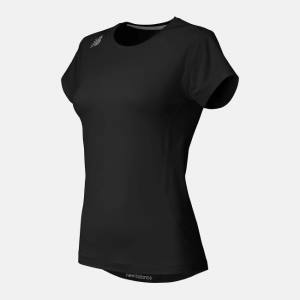 New Balance NB Korta Sleeve Baselayer Top T-shirt Dam Svarta | NB590DEP