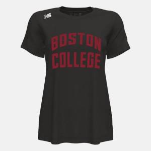 New Balance NB Korta Sleeve Tech Tee(Boston College) T-shirt Dam Svarta | NB546BZP