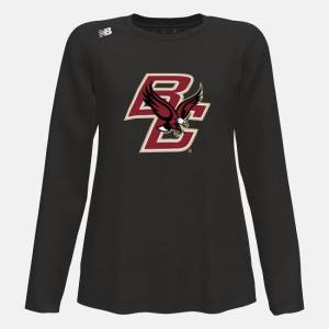 New Balance NB Long Sleeve Tech Tee(Boston College) T-shirt Dam Svarta | NB258WGM