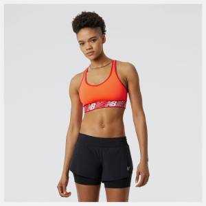 New Balance NB Pace Bra 3.0 Sport Bh Dam Röda | NB023QFD