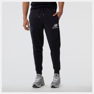 New Balance NYC Marathon NB Essentials Stacked Logo Sweatpant Byxor Herr Svarta | NB246DLJ