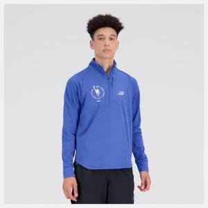 New Balance NYC Marathon NB Heat Grid Half Zip Tröjor Herr Mörkblå | NB237KRX