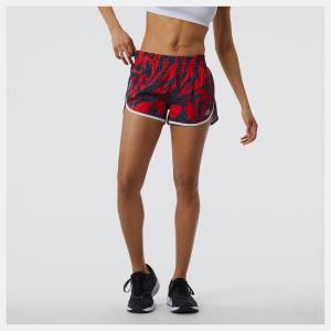 New Balance Printed Accelerate 2.5 inch Shorts Dam Röda | NB948CAE