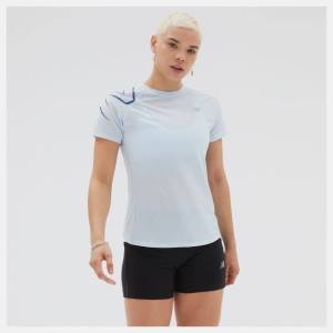 New Balance Printed Impact Run Korta Sleeve T-shirt Dam Vita | NB392EXY