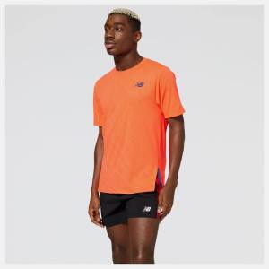 New Balance Q Speed Jacquard Korta Sleeve T-shirt Herr Röda | NB190NYZ