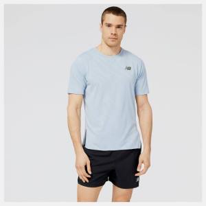 New Balance Q Speed Jacquard Korta Sleeve T-shirt Herr Ljusgrå | NB312AZF