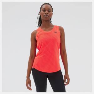 New Balance Q Speed Jacquard Tank T-shirt Dam Röda | NB216VFA