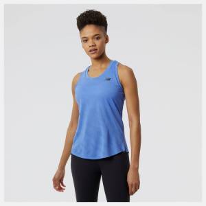 New Balance Q Speed Jacquard Tank T-shirt Dam Blå | NB830VNS