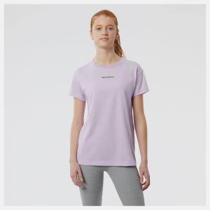 New Balance Relentless Crew T-shirt Dam Lila | NB543SUL