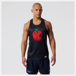 New Balance Run For Life Boroughs Singlet T-shirt Herr Svarta Olika Färger | NB278VCR