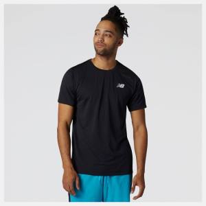 New Balance Tenacity Tee T-shirt Herr Svarta | NB948MPS