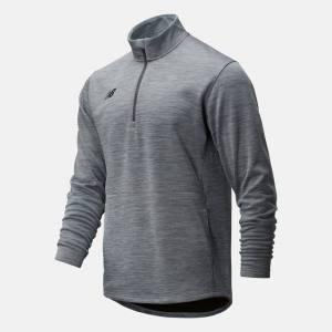 New Balance Thermal Half Zip T-shirt Herr Grå | NB830QCH