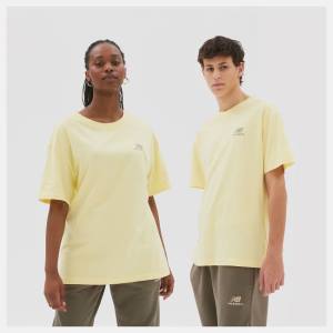 New Balance Uni-ssentials Bomull T-shirt Dam Gula | NB963HSV