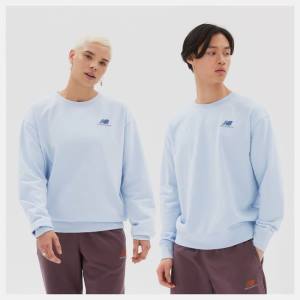 New Balance Uni-ssentials French Terry Crewneck Tröjor Dam Ljusblå | NB926KBL