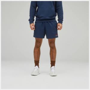 New Balance Uni-ssentials French Terry Shorts Herr Beige Indigo | NB139EXJ