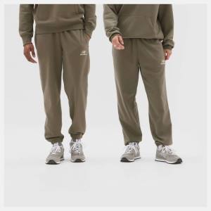 New Balance Uni-ssentials French Terry Sweatpant Byxor Dam Mörkcamo | NB715ZEC